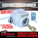 Day Runner Electric Boat Trailer Winch + Remote to 6.1M 3175Kg Boat. 30Ft Cable