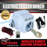 Day Runner Electric Boat Trailer Winch + Remote to 6.1M 3175Kg Boat. 30Ft Cable