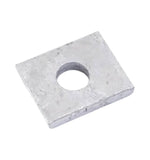 1x Galvanised Finish Trailer Caravan Spring Axle Pad Packer 40mm x 50mm x 8mm