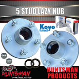 x2 Galvanised Ford Boat Trailer Caravan Hubs 5/114.3 PCD & Japananese KOYO S/L Bearings