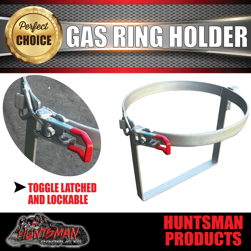 9Kg Toggle Latched Lockable Gas Ring Holder for Caravan Trailer Camper