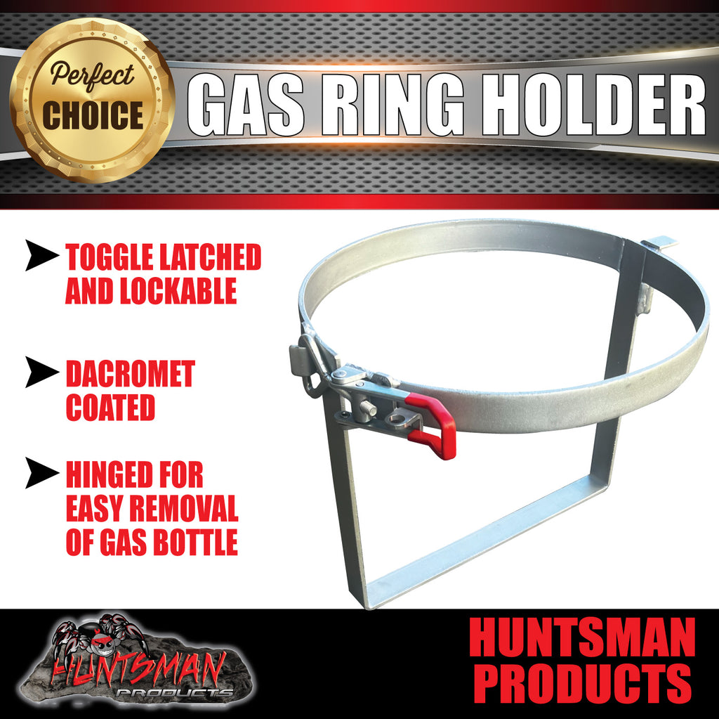 9Kg Toggle Latched Lockable Gas Ring Holder for Caravan Trailer Camper