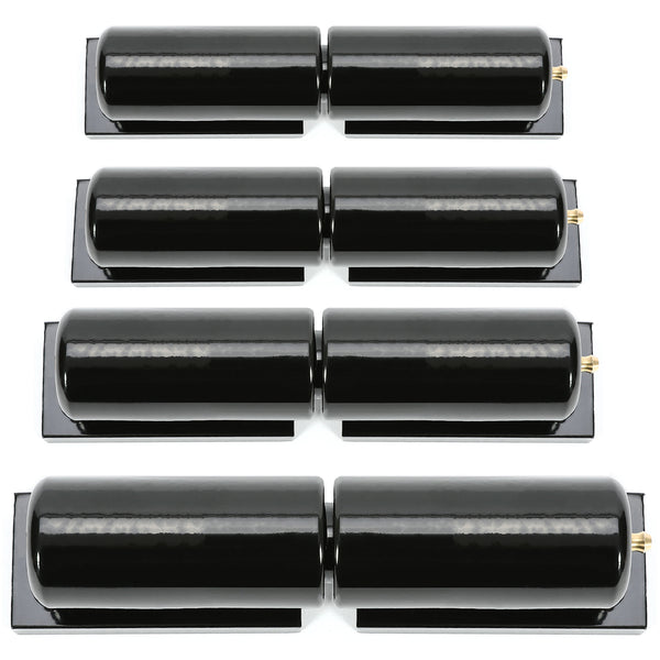 4x Heavy Duty 5" Steel Weld On Barrel Hinge For Gates Trucks Trailers Boxes