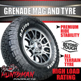 15" 6 Stud Grenade Caravan Trailer Alloy Wheel Rim & 195R15 LT Roadcruza RA1100 All Terrain Tyre 195 15