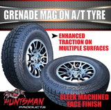 15" 6 Stud Grenade Caravan Trailer Alloy Mag Rim & 235/75R15 LT Tyre 1250KG