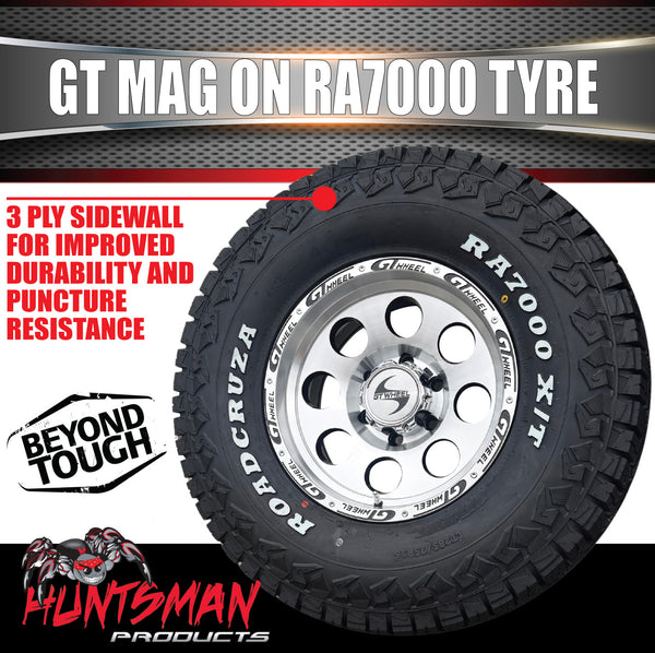 16" GT Alloy Mag Wheel & 265/75R16 Roadcruza RA7000 X/T Extreme Terrain Tyre 6/139.7 PCD