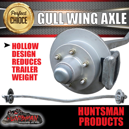 2000Kg Galvanised Hydraulic Disc Gullwing Boat Trailer Axle