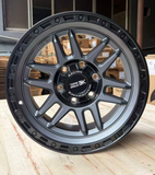 17x8.5 Gunmetal Blaze Mag Wheel 6/139.7 pcd +12 Offset suit Ranger Hilux Triton etc