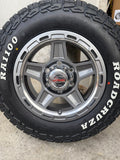 15" 6 Stud Gunmetal Raider Caravan Trailer Alloy Rim & 195R15C LT RA1100 AT TYRE