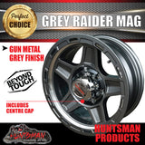 14" & 175/70R14 LT RA1100 Ford Stud Gunmetal Raider Trailer Caravan Mag Rim & All Terrain Tyre