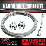 Trailer Caravan Mechanical Coupling Base Plate & Cable Kit inc Curved Arm lever
