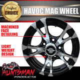Low Profile Boat Trailer 14" Ford Pattern Havoc Mag Wheel Rim & 175/65R14C Tyre
