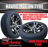 Low Profile Boat Trailer 14" Ford Pattern Havoc Mag Wheel Rim & 175/65R14C Tyre