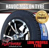 Low Profile Boat Trailer 14" Ford Pattern Havoc Mag Wheel Rim & 175/65R14C Tyre