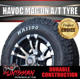 16X7" 6 Stud Havoc Caravan Trailer Alloy Mag Rim & 225/75R16 LT RA1100 AT TYRE