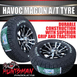 16X7" 6 Stud Havoc Caravan Trailer Alloy Mag Rim & 225/75R16 LT RA1100 AT TYRE