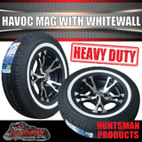 14" Trailer Caravan HT Holden Havoc Alloy Mag Wheel Rim & 185R14C Whitewall Tyre