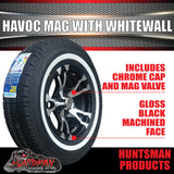 14" Trailer Caravan HT Holden Havoc Alloy Mag Wheel Rim & 185R14C Whitewall Tyre