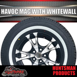 14" Trailer Caravan HT Holden Havoc Alloy Mag Wheel Rim & 185R14C Whitewall Tyre