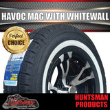 14" Trailer Caravan HT Holden Havoc Alloy Mag Wheel Rim & 195R14C Whitewall Tyre