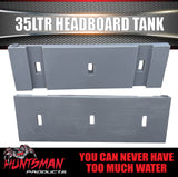 35 Litre Headboard Water Tank, Food Grade LDPE Plastic 4wd Ute 4x4 Tank