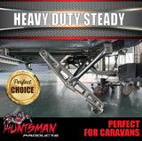 2x Extra Heavy Duty RV Caravan Trailer Parking Stabiliser Support Legs & Handle