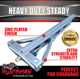 2x Extra Heavy Duty RV Caravan Trailer Parking Stabiliser Support Legs & Handle
