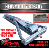 2x Extra Heavy Duty RV Caravan Trailer Parking Stabiliser Support Legs & Handle