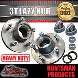 2X 3000Kg 5 or 6 Stud Suit Landcruiser Pattern Trailer Hubs & 63mm Stub Axles