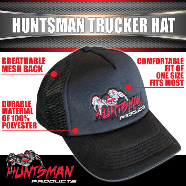 x4 Huntsman Products Adjustable Snapback Mesh Trucker Hat, 1 Size Fits Most