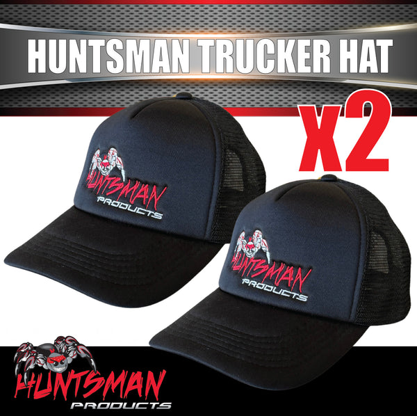 x2 Huntsman Products Adjustable Snapback Mesh Trucker Hat, 1 Size Fits Most