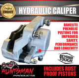 X2 Trailer Caravan Galvanised Hydraulic Disc Brake Calipers with Rust Proof Pistons suit Trojan Alko Huntsman