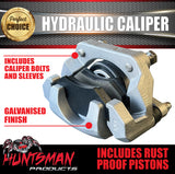 X2 Trailer Caravan Galvanised Hydraulic Disc Brake Calipers with Rust Proof Pistons suit Trojan Alko Huntsman