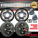 9" Trailer Caravan Hydraulic Drum Brake Kit.  5 & 6 Stud Available