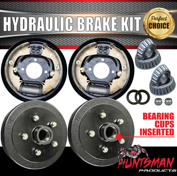 9" Trailer Caravan Hydraulic Drum Brake Kit.  5 & 6 Stud Available
