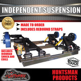 TANDEM 4500KG INDEPENDENT TRAILER CARAVAN SUSPENSION. IRONMAN SHOCK & COIL