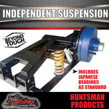 4000KG TANDEM INDEPENDENT SUSPENSION. IRONMAN SHOCKS & COILS