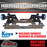 4000KG TANDEM INDEPENDENT SUSPENSION. IRONMAN SHOCKS & COILS