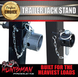 1x Canopy Trailer Caravan Jack Stand 3600kg Rated With Mount Hinge.  Heavy Duty 600mm Extension