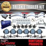 DIY 4200Kg Tri Axle Hydraulic Disc Braked Boat trailer Kit Dacromet Springs, Hydrapro