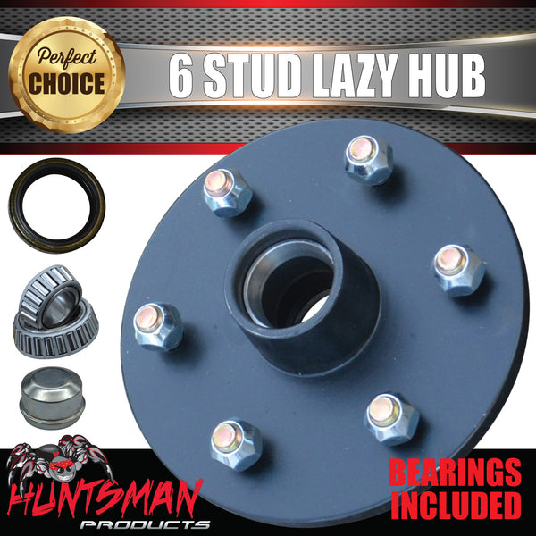 1x 6 Stud Trailer Caravan Non Braked Hub 6/139.7 pcd & S/L bearing Kit Suits Toyota Pattern
