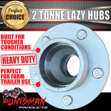 2X 2 Tonne 5 Stud Landcruiser Stud Pattern Trailer Hubs 5/150 pcd 2000kg Bearings