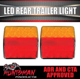 Huntsman LED Rear Combination Trailer Light Surface Mount 105x100mm 18 LED's Per Lamp !!