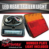 Huntsman LED Rear Combination Trailer Light inc Number Plate 105x100mm 12V 24 LED's !!