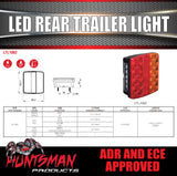 Huntsman LED Rear Combination Trailer Light Surface Mount 105x100mm 18 LED's Per Lamp !!