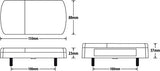 Huntsman 12 Volt LED Rear Rectangle Combination Trailer Light + Number Plate 150x80mm ADR