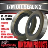 2 x Oil Seal LM (Holden) for Trailer Hub Drum Disc Holden Bearings