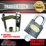 Heavy Duty Universal Tow Ball Trailer Caravan Coupling Lock Hitch + Lock & Keys