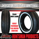 195/75R14 LANVIGATOR PRIMETOUR WHITEWALL TYRE. 195 75 14