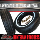 195/75R14 LANVIGATOR PRIMETOUR WHITEWALL TYRE. 195 75 14